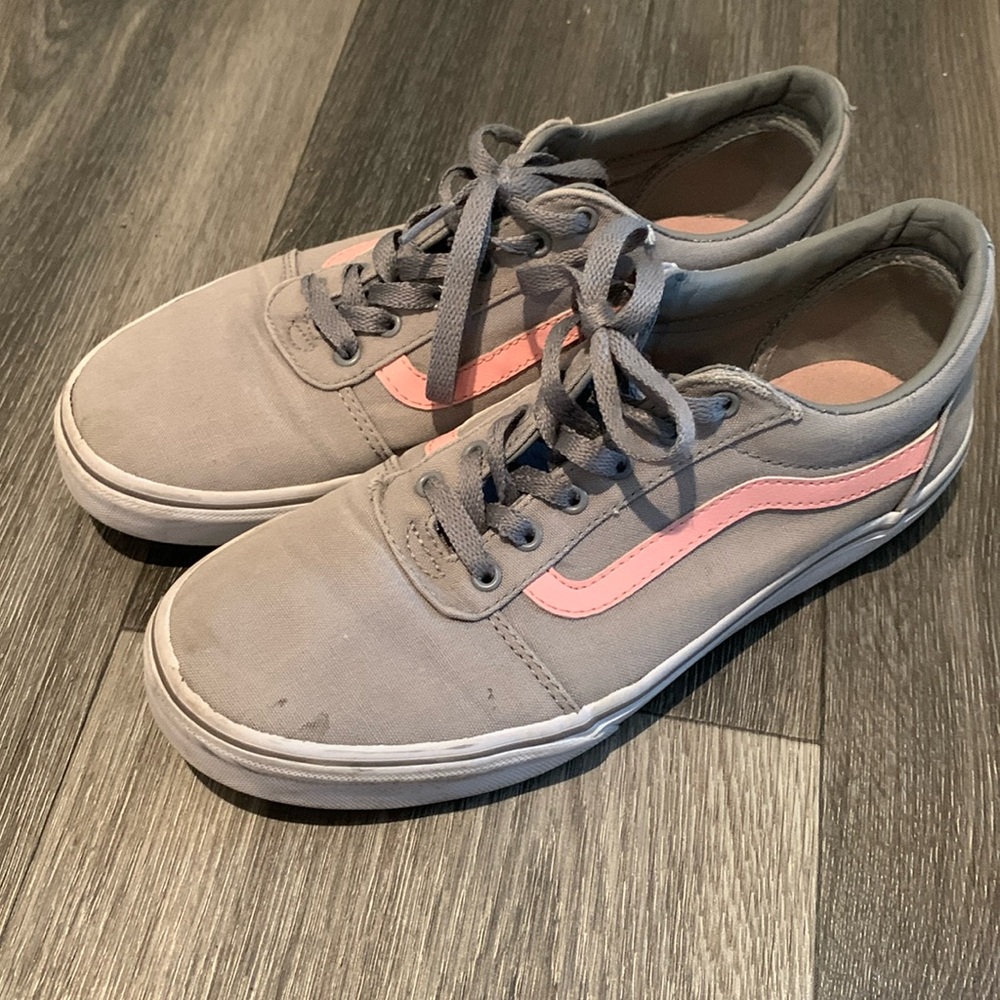 Vans grey and pink sneakers size 38